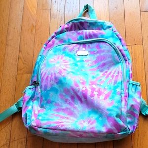 Justice tie dye kids backpack